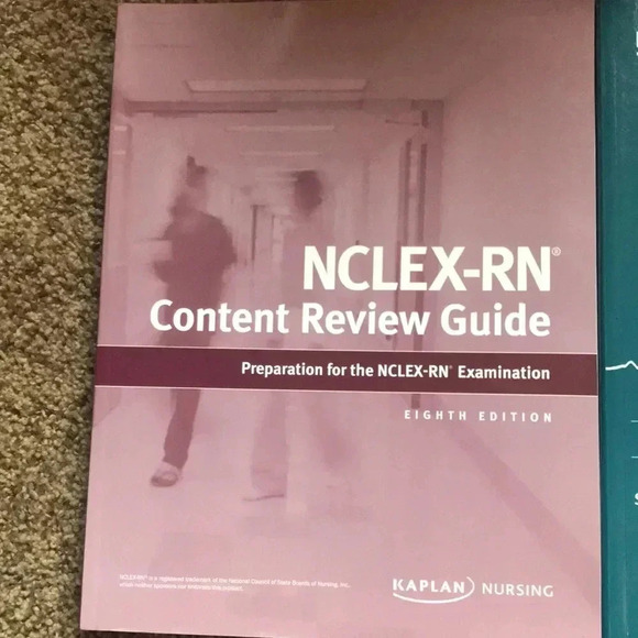 NCLEX for RN Review Guide by Kaplan- 8th edition Paired with The Basics book - Picture 2 of 7